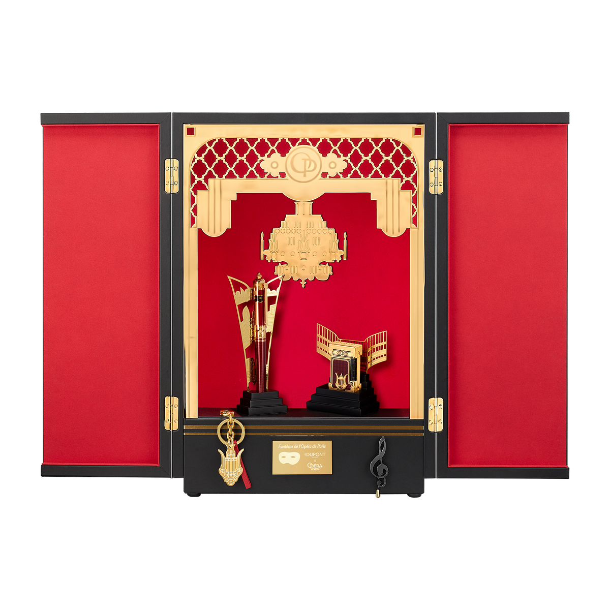 C2CURTAIN - STDUPONT - Staging - Set prestige feu et écriture - 1